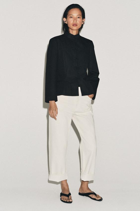 FIREMAN CLASP PEPLUM BLAZER ZW COLLECTION from Zara - $119
