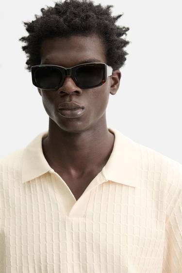 POLO STRUCTURÉ - Écru de Zara - Image 5