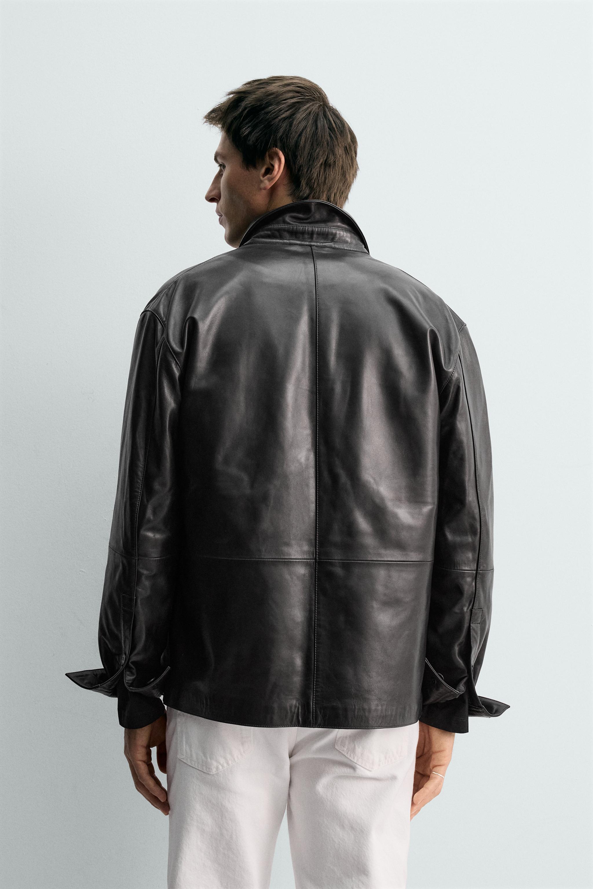 NAPPA LEATHER OVERSHIRT