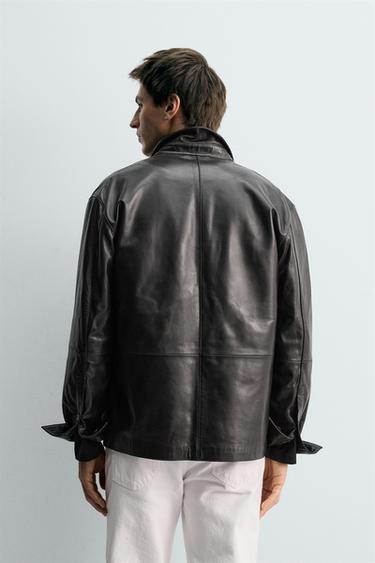 NAPPA LEATHER OVERSHIRT - Black by Zara - Image 2