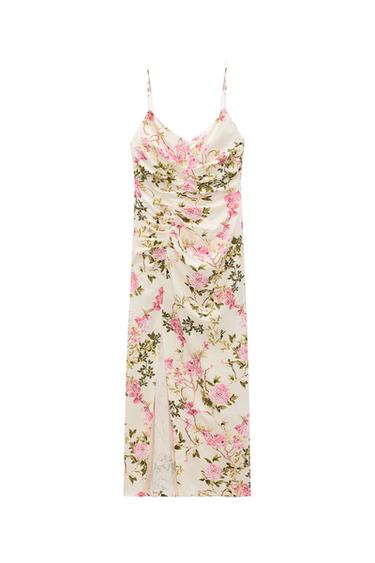 FLORAL PRINT MIDI DRESS