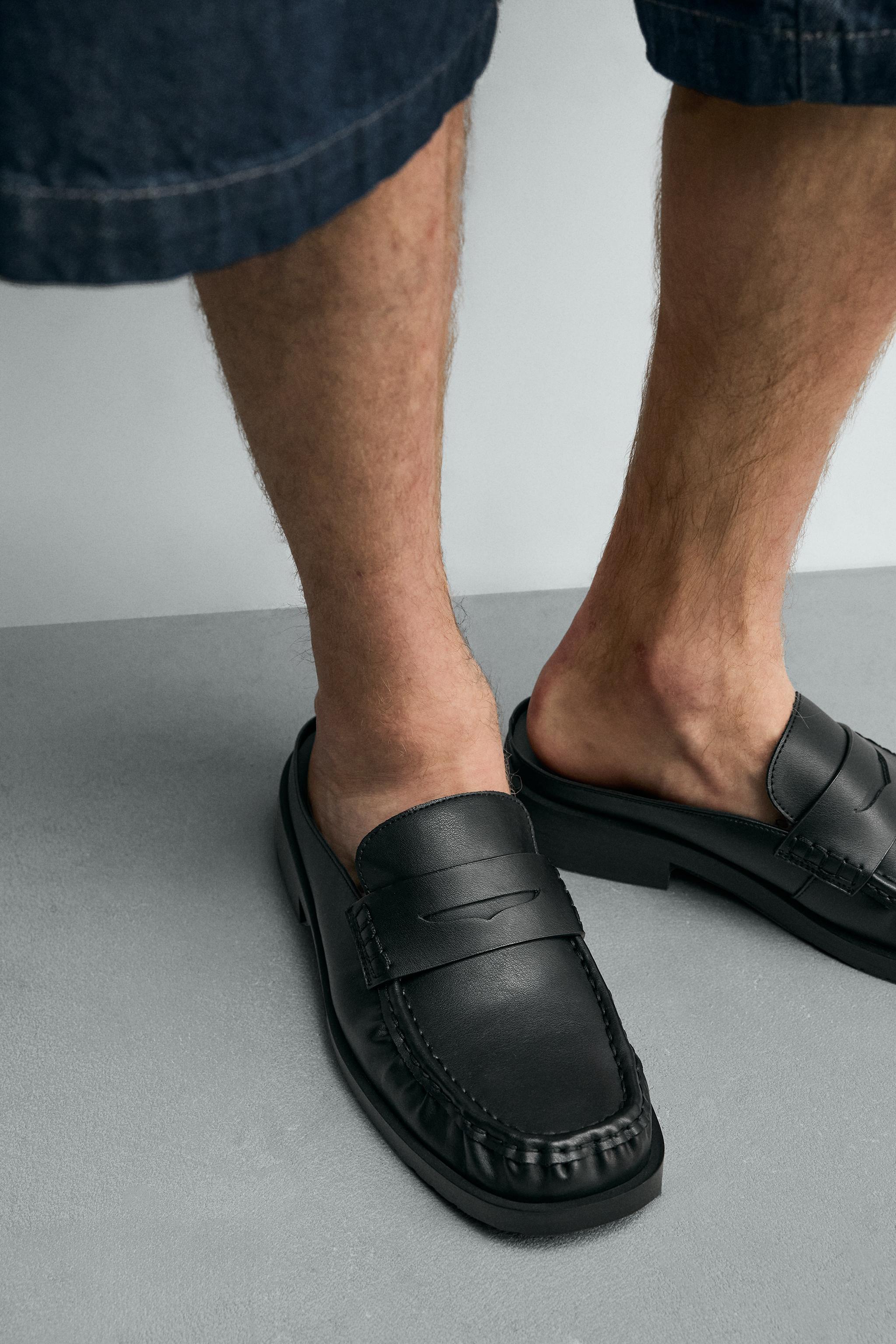 OPEN BACK LOAFERS