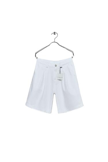 STORIESZ - BERMUDA LISA PINZAS - Blanco de Zara
