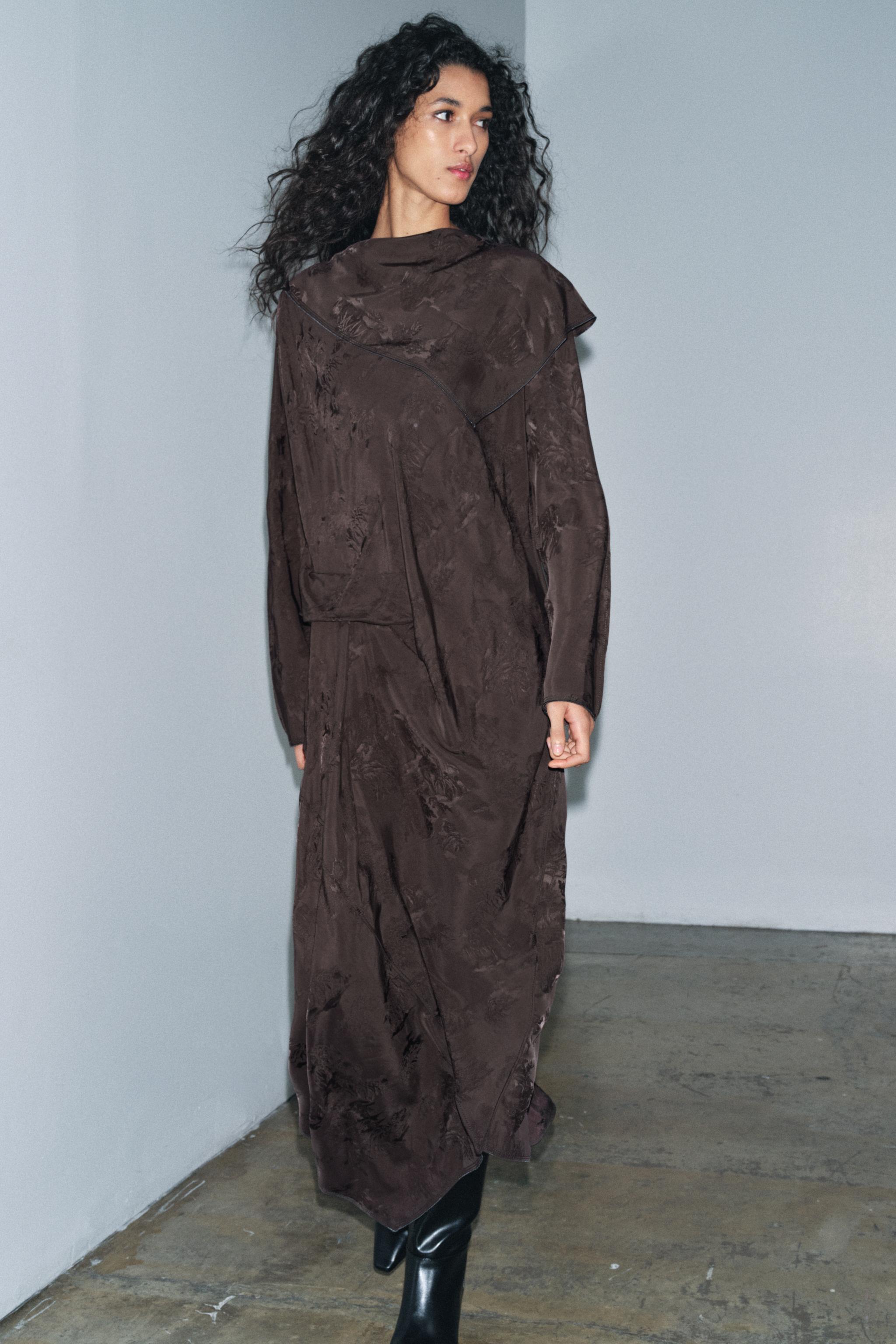 ZW COLLECTION JACQUARD BANDANA DRESS