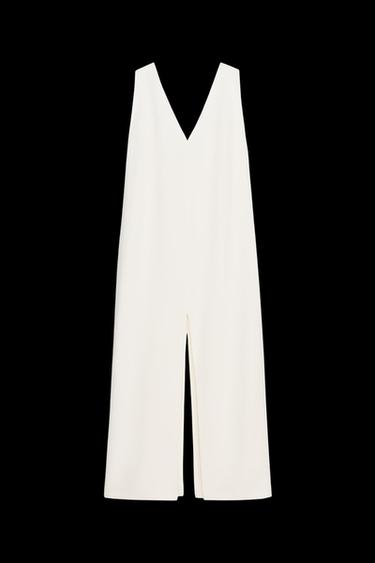 ZW COLLECTION SLIT DRESS - Ecru by Zara - Image 0