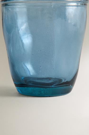 TRANSLUCENT BLUE GLASS TOOTHBRUSH HOLDER - Blue by Zara - Image 3