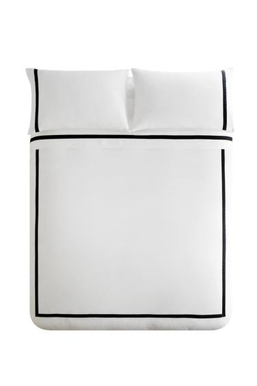 FUNDA NÓRDICA SATÉN CENEFA - Negro de Zara