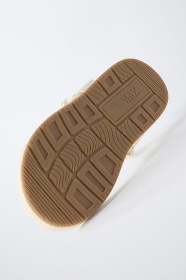 EMBROIDERED TECHNICAL SANDALS - Ecru White by Zara - Image 6