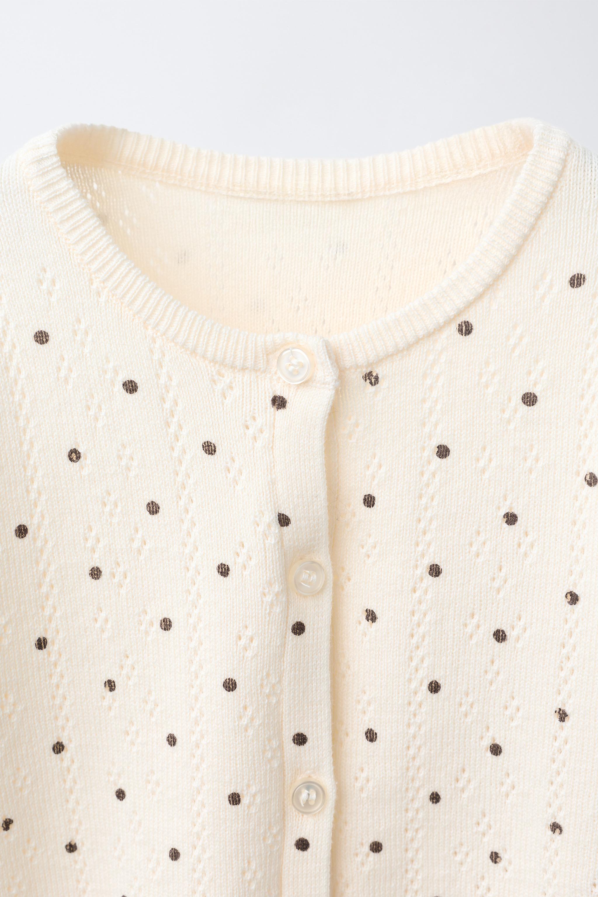 POLKA DOT CARDIGAN