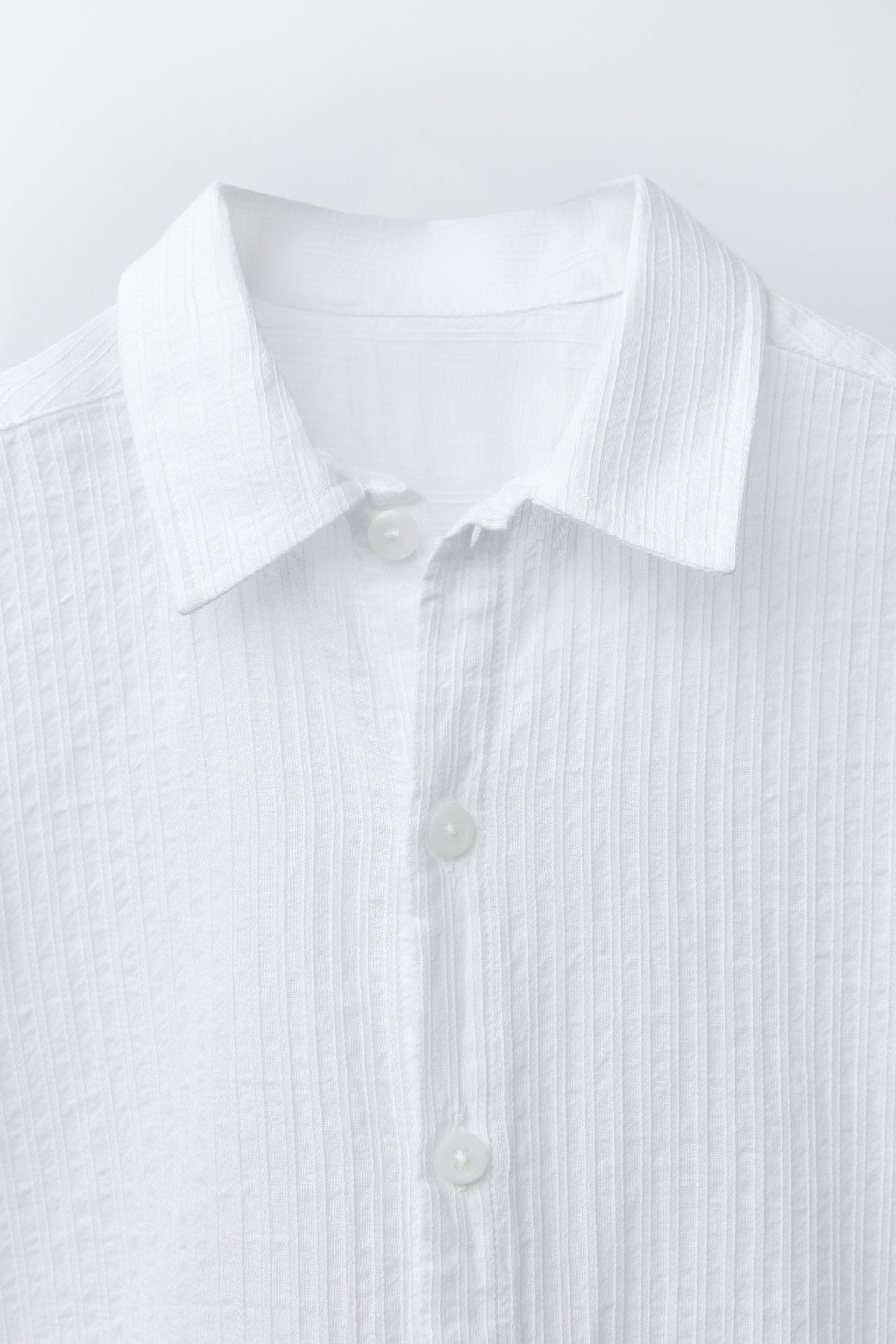 EMBROIDERED DOBBY SHIRT