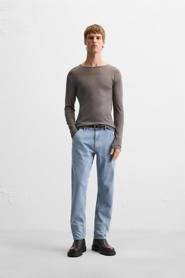 Zara CARPENTER POCKET JEANS - Blue - Image 0