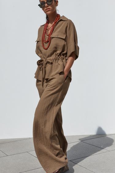 SAFARI SHIRT - Brown by Zara