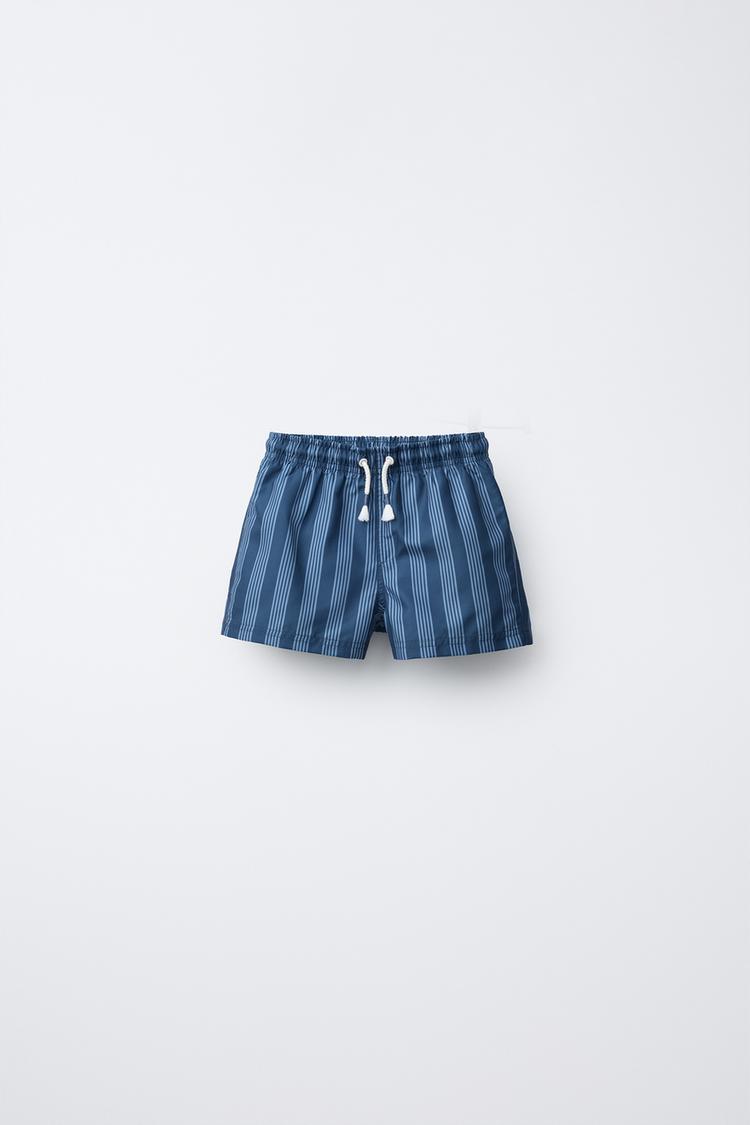 2-6 YEARS/ STRIPED SWIM SHORTS