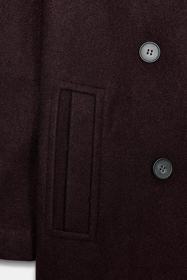 SOFT OVERSIZE COAT - Burgundy by Zara