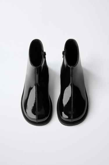 PATENT-FINISH BOOTS - Black by Zara - Image 3