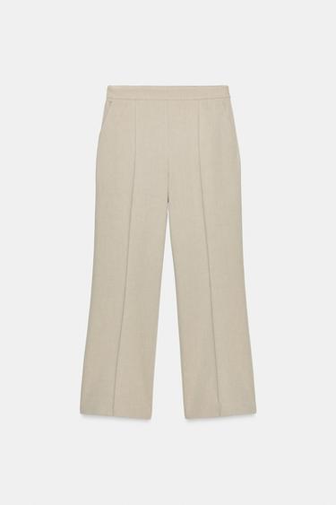 HIGH-WAIST TROUSERS - Sand by Zara - Image 0