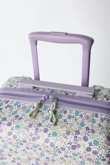 FLORAL TRAVEL SUITCASE - Mauve Purple by Zara - Image 2