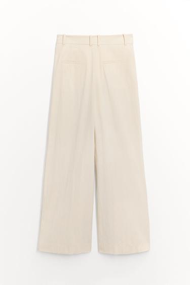 ZW COLLECTION DARTED TROUSERS - Light tan by Zara - Image 7