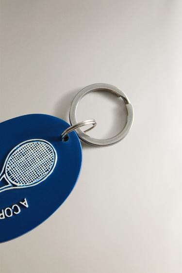 RESIN TENNIS KEY RING - Blue by Zara - Image 2