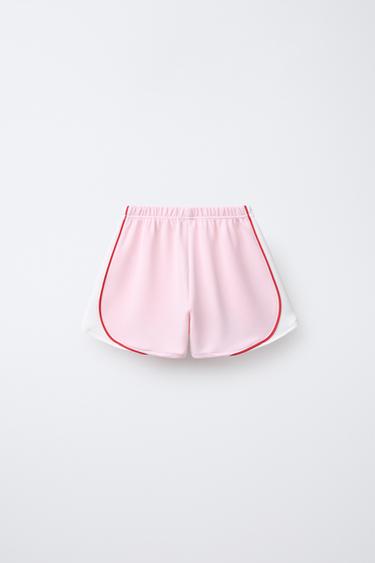 BERMUDA SHORTS WITH TRIM DETAIL AND MODAL - Pink by Zara - Image 1