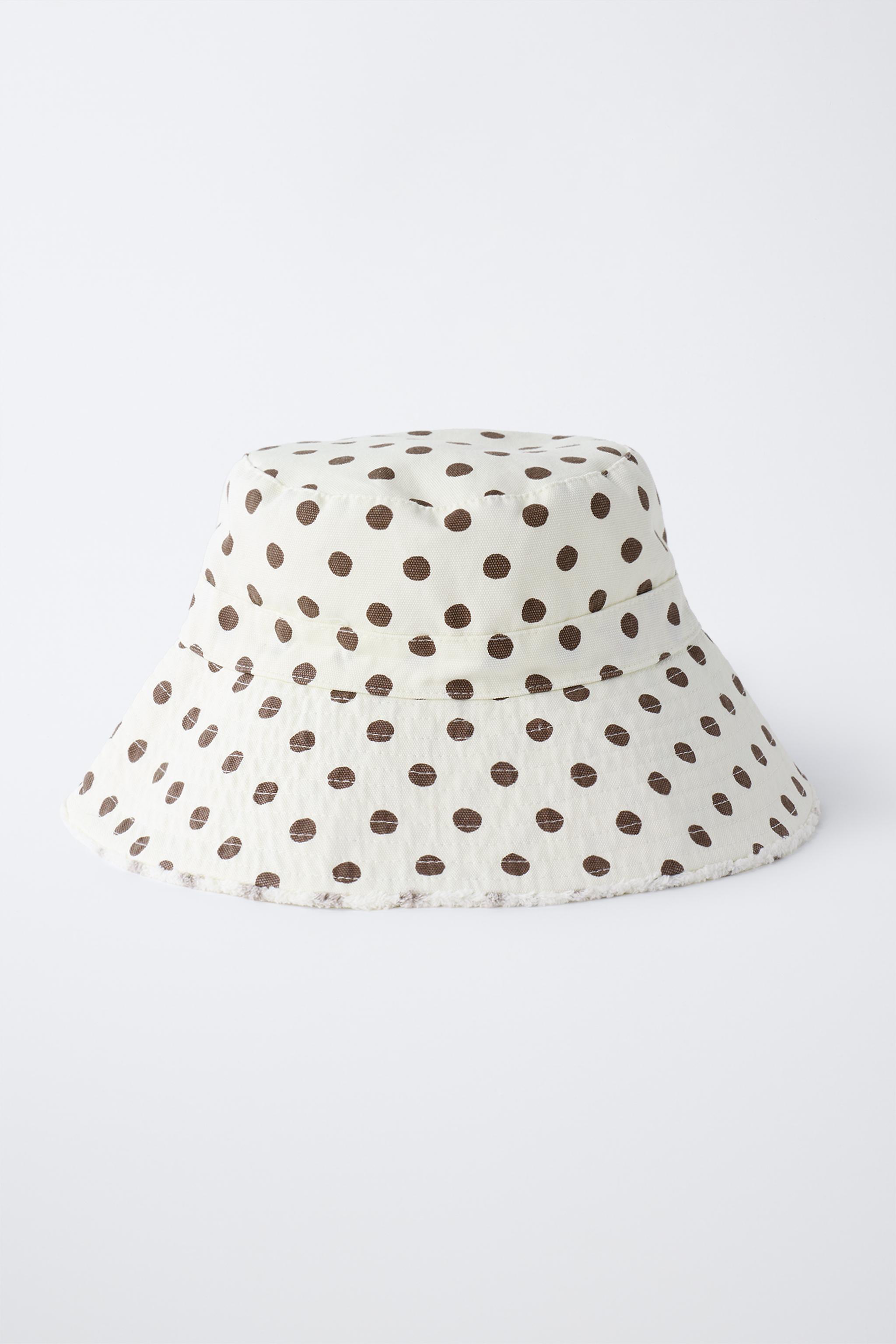 BONNET BUCKET À POIS