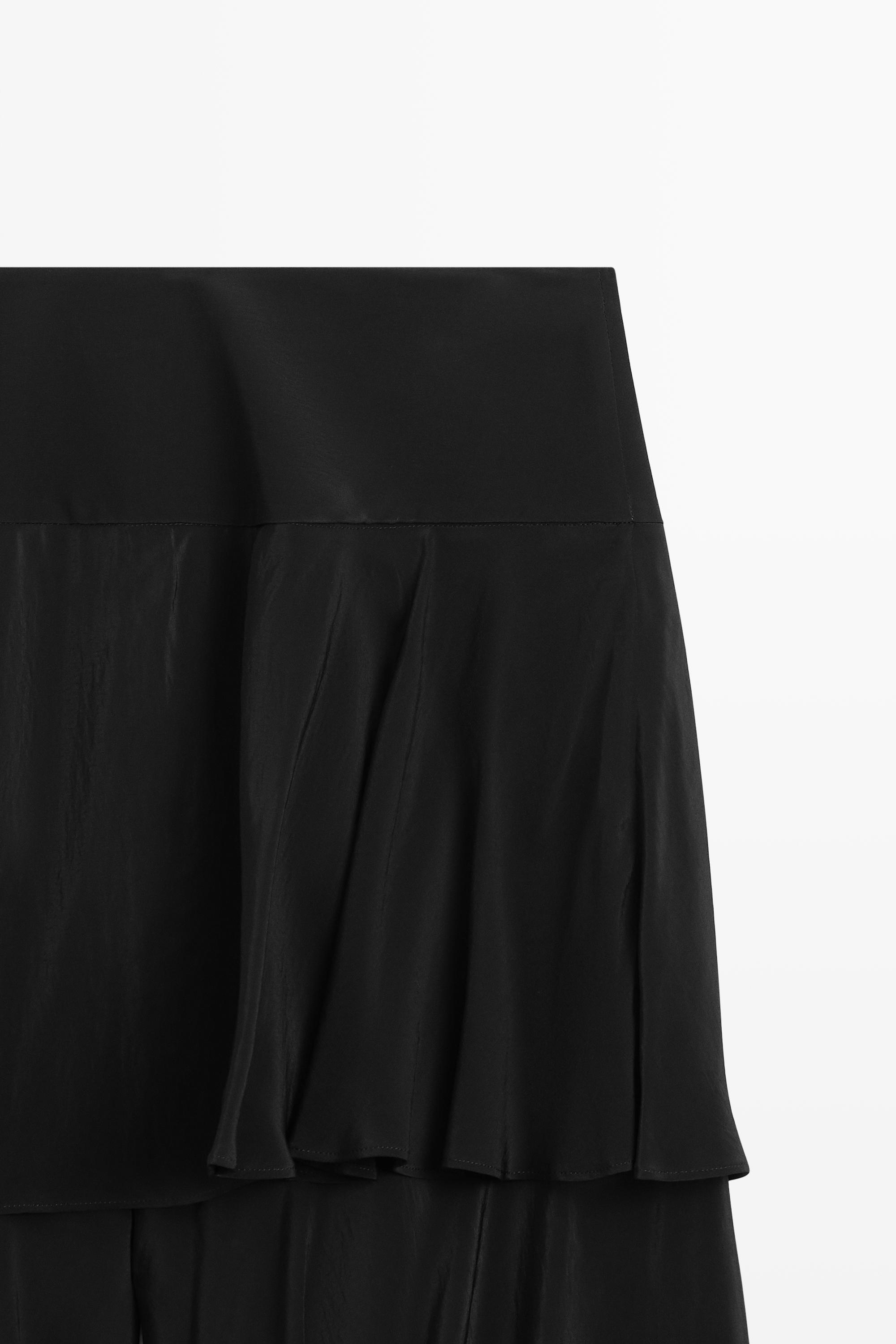 Jupe culotte fluide détail volants