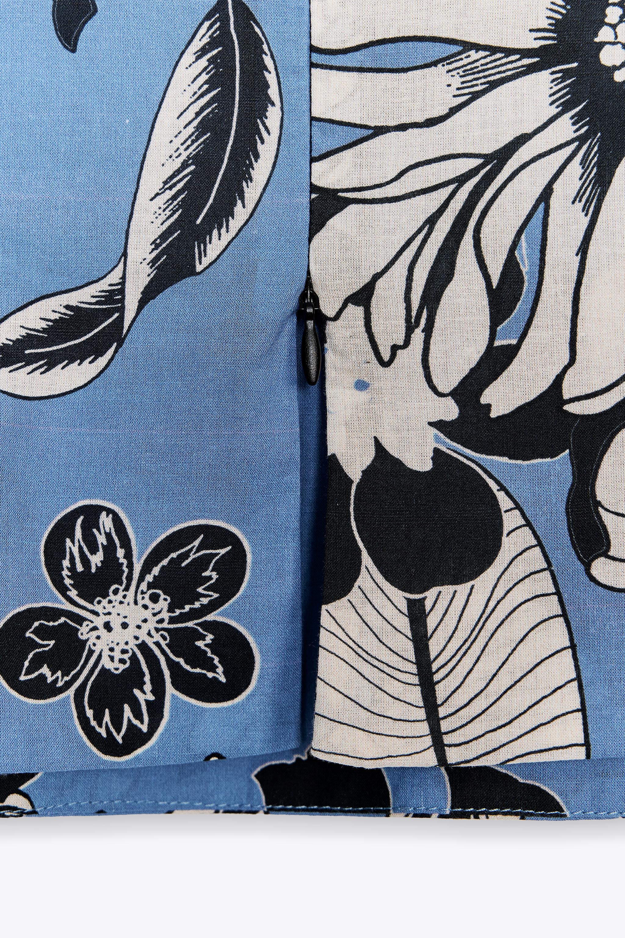 ZW COLLECTION PRINT TOP - Bluish | ZARA United States