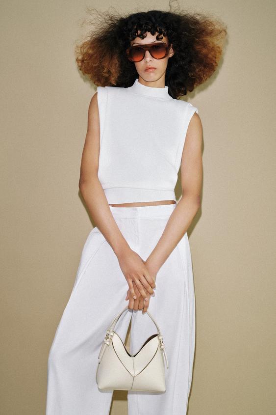 BOLSO MINI SACA - Crudo de Zara - Imagen 0