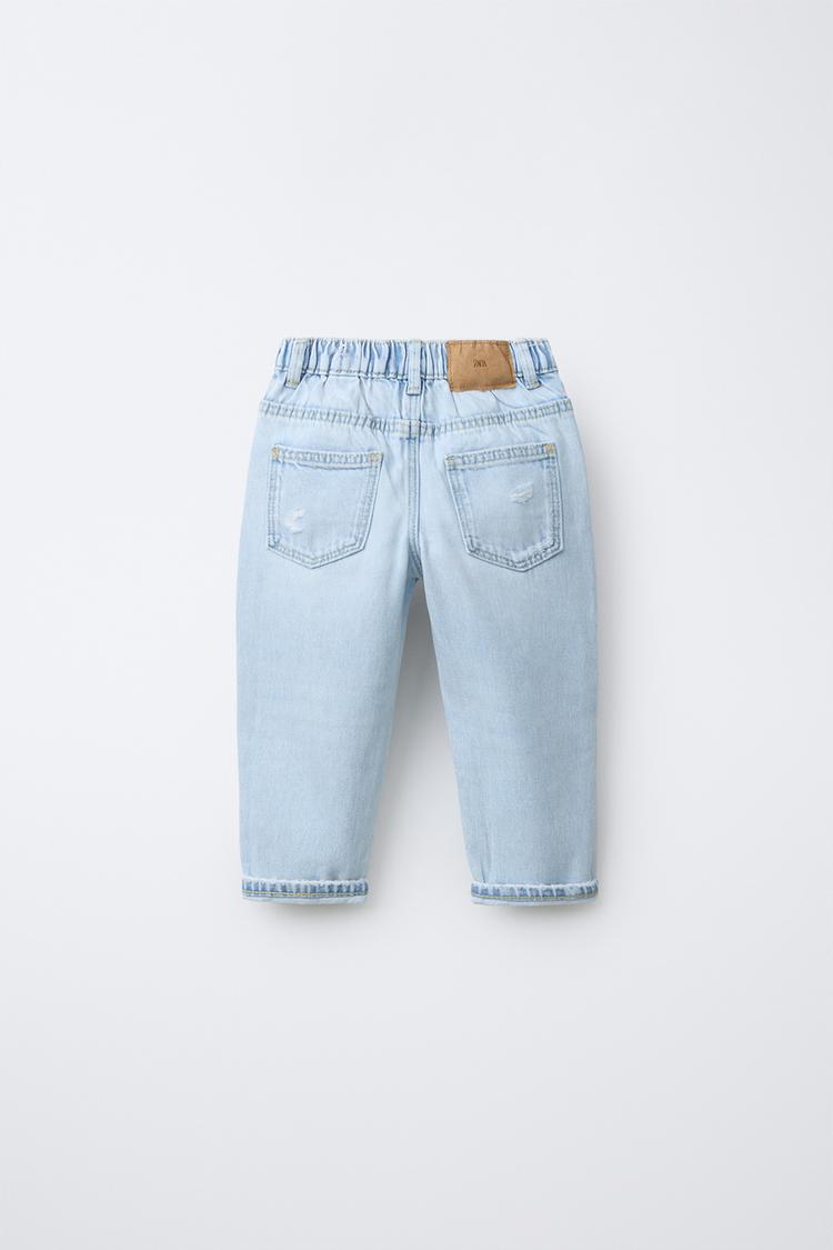 JEANS HOLGADOS DE CINTURA BAJA CON ROTURAS 2