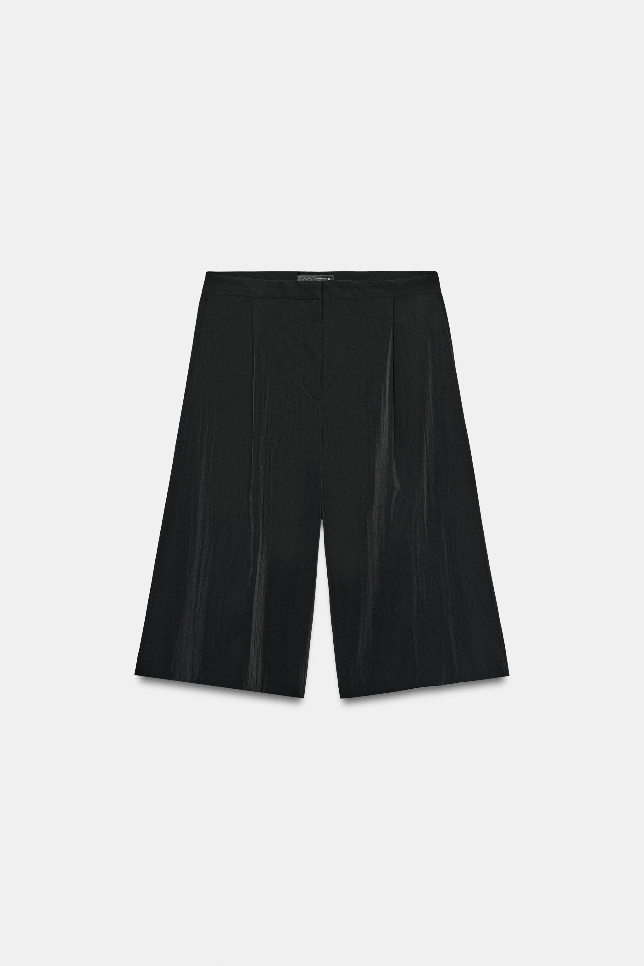 ZW COLLECTION TECHNICAL BERMUDA SHORTS - Black | ZARA United States