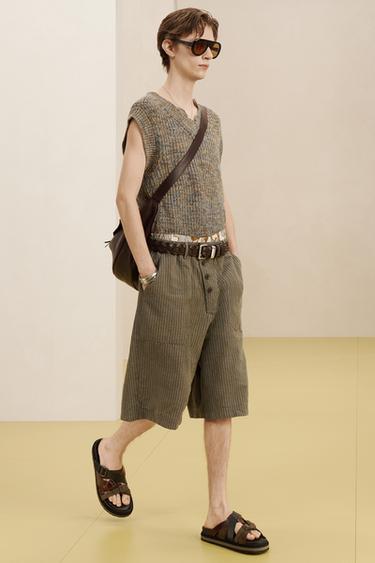 STRIPED SHORTS - striped by Zara