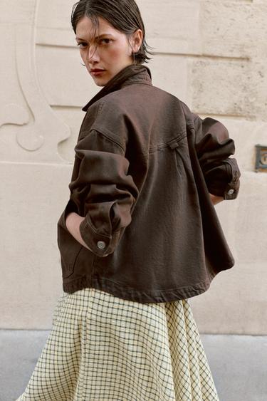 CAZADORA Z1975 DENIM - Marrón de Zara