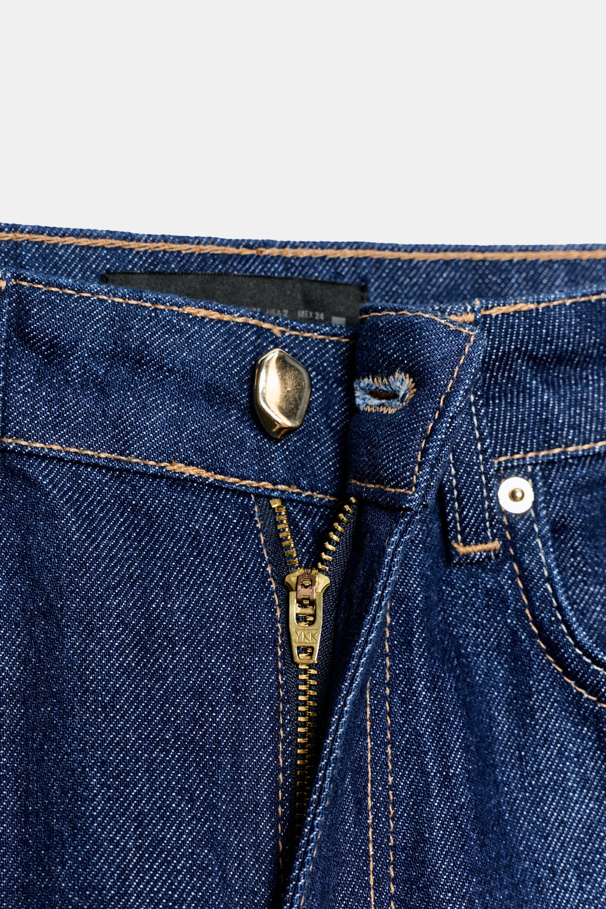 Z1975 HIGH RISE STRAIGHT JEANS - Mid-blue | ZARA United States