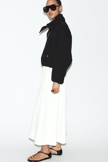BOMBER FOULARD AMOVIBLE - Noir de Zara - Image 2