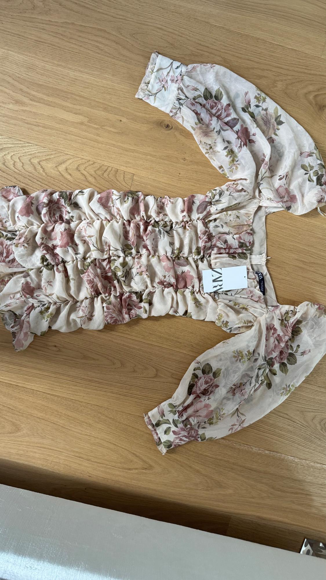 PRINTED DRAPED DRESS - Image 4