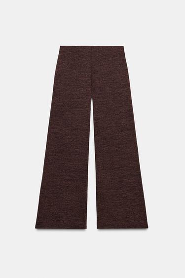 BASIC PIQUÉ TROUSERS - Dark brown by Zara - Image 4