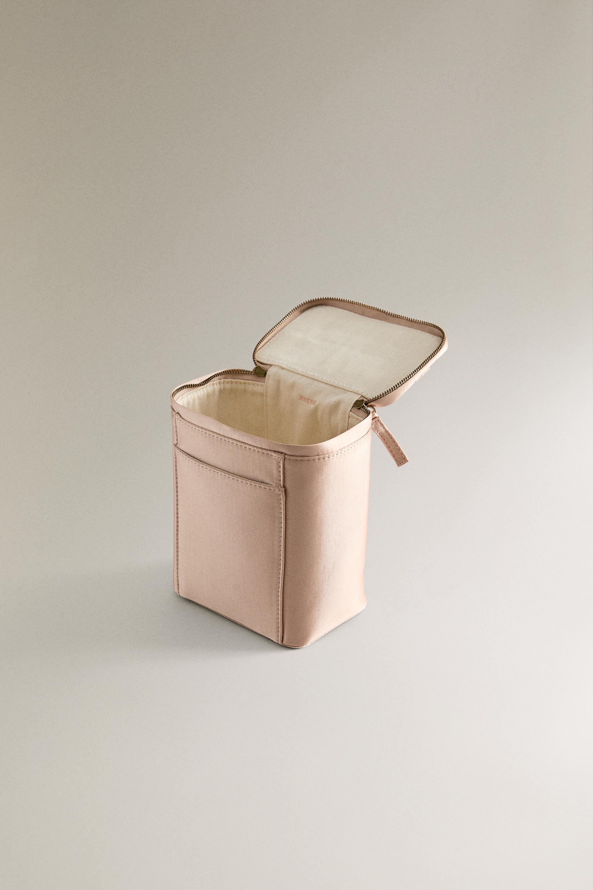 SATEEN BRIEFCASE MAKEUP BAG