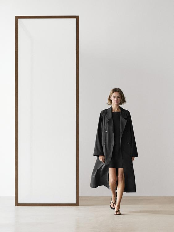 Double-breasted technical trench coat from Zara - $320