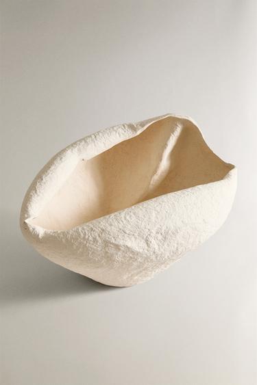 VASE PAPIER MÂCHÉ - Écru de Zara - Image 1
