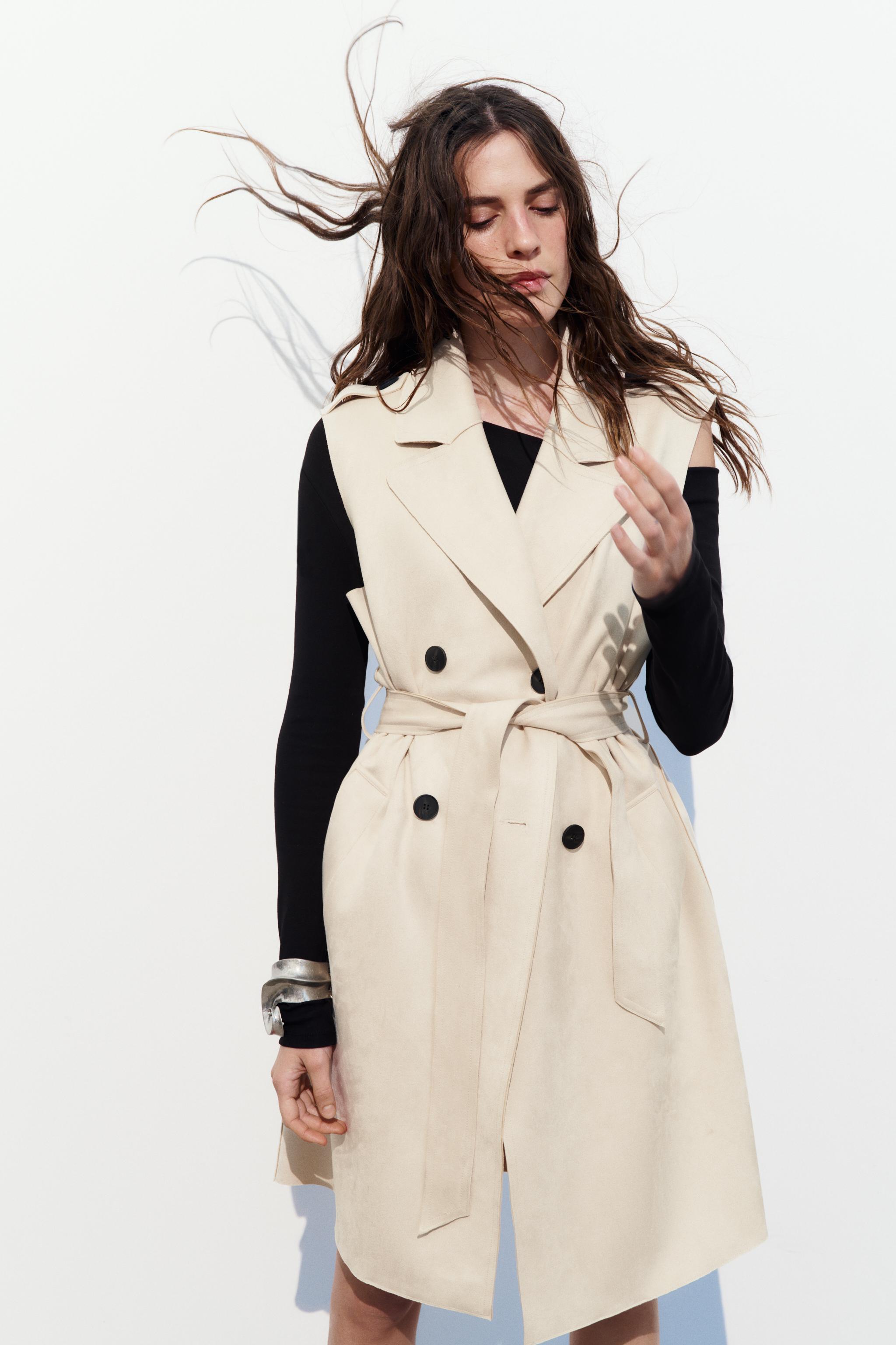 Zara flowing outlet trench coat