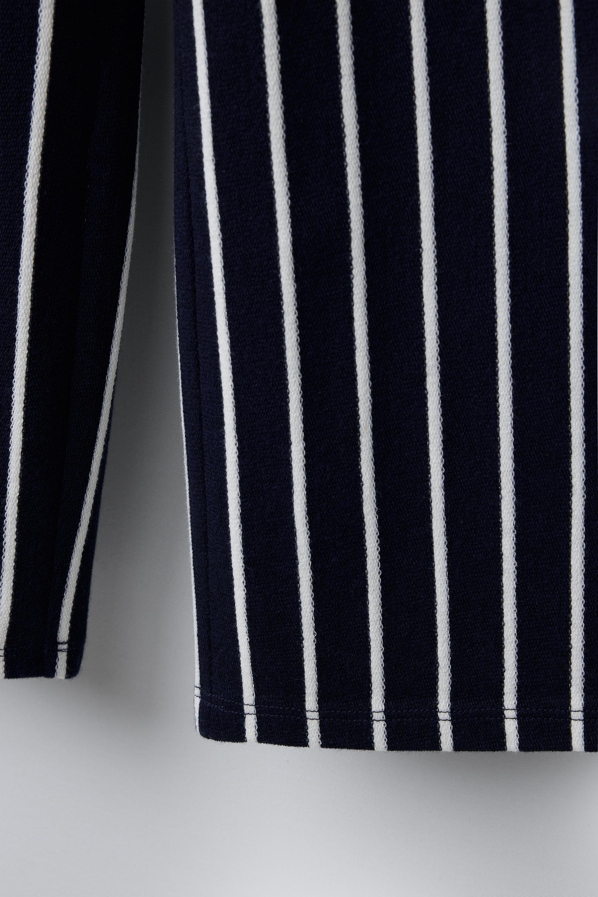 PANTALON DROIT À RAYURES