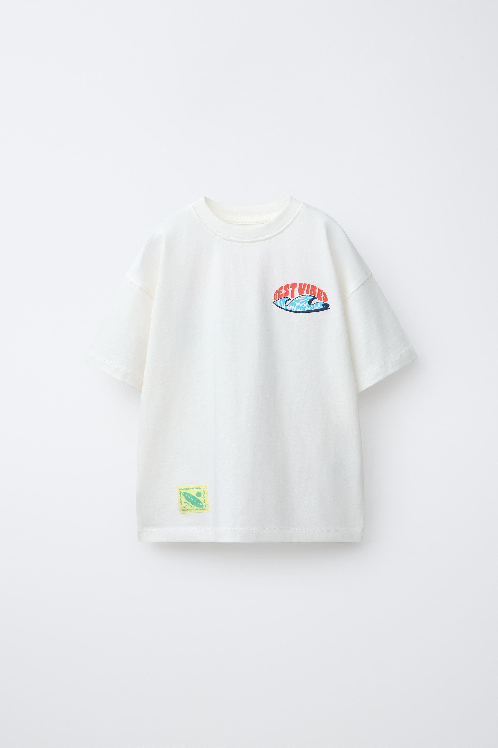 Zara BEST VIBES PRINTED T-SHIRT