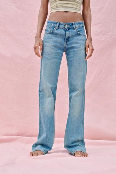 TRF LOW-RISE BOOTCUT JEANS - Blue by Zara