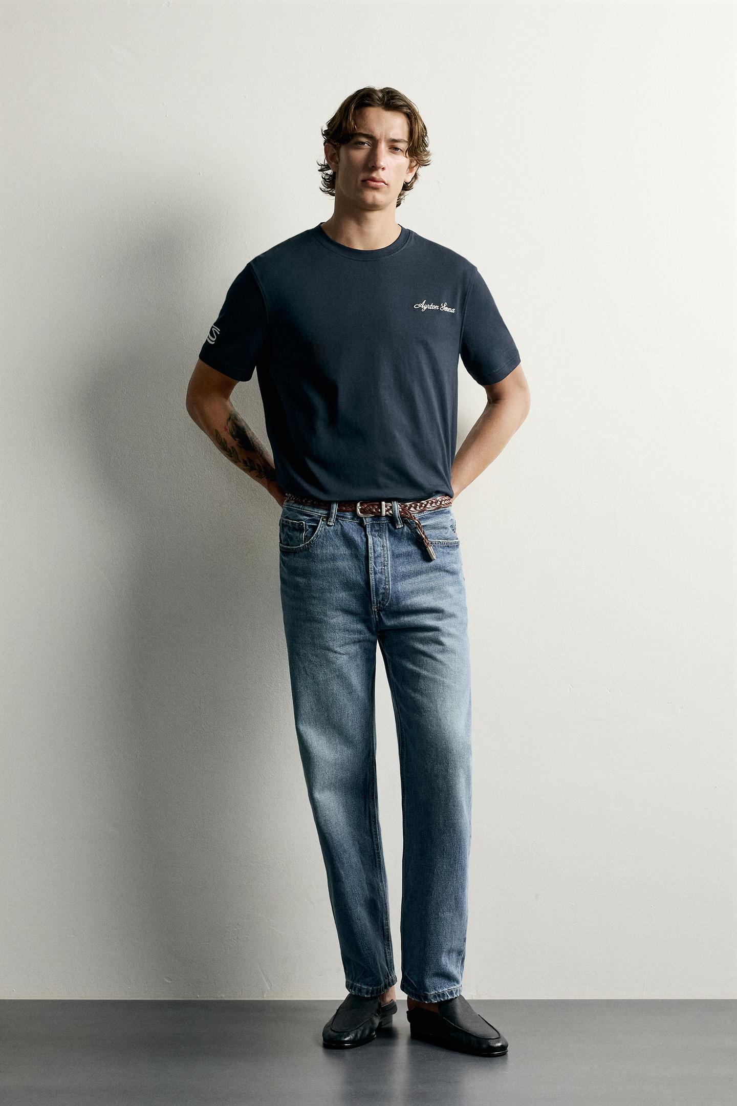 Мужская футболка Zara Ayrton Senna © Senna Brands Photographic Print, цвет: Тёмно-синий — фото 1