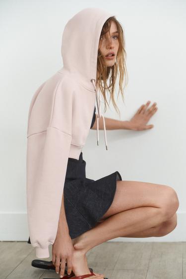 TRF RUFFLE DENIM DRESS - Dark indigo by Zara