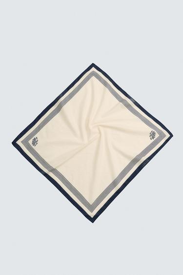 BANDANA À INSCRIPTION - Écru de Zara