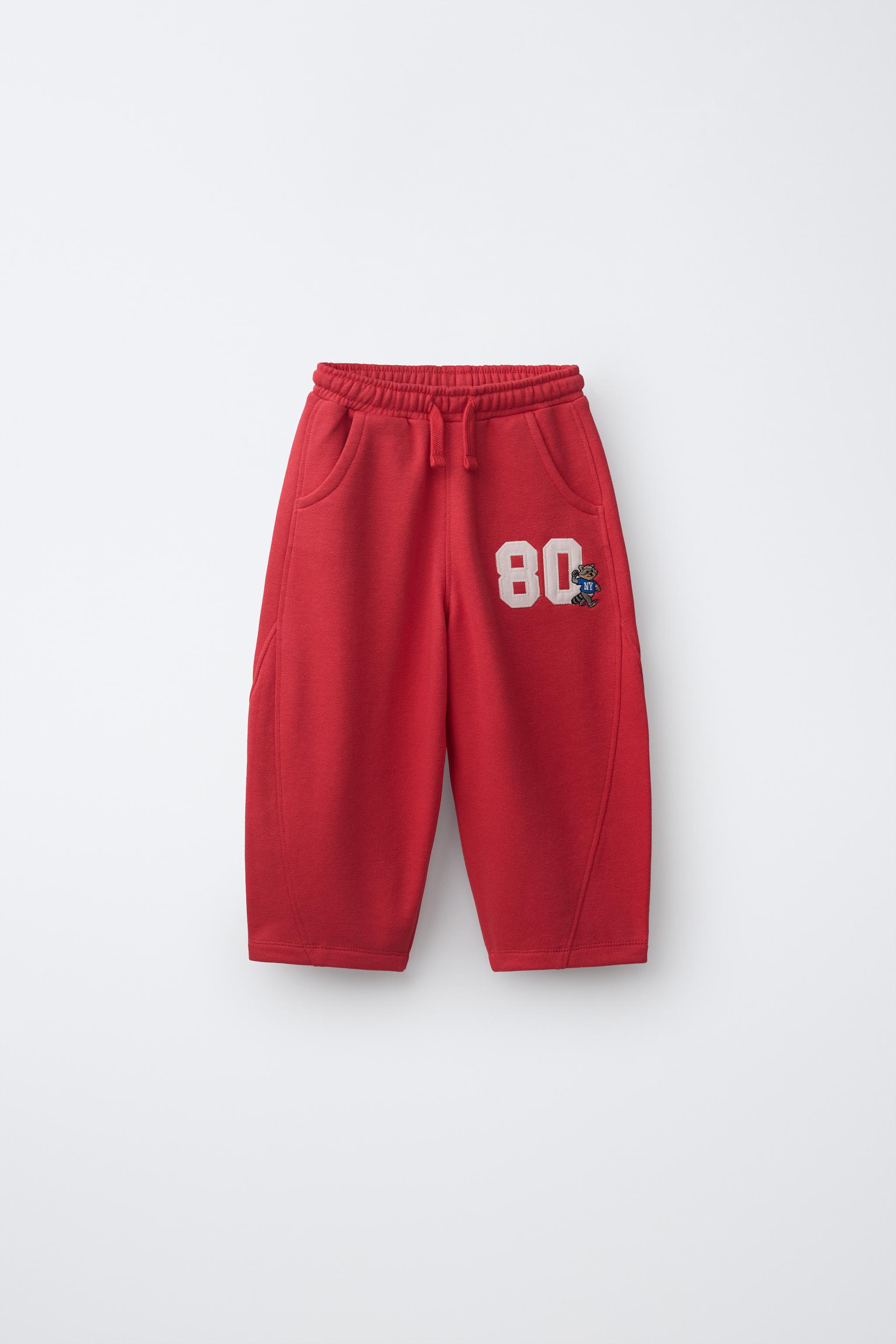 Детские брюки Zara FLEECE JOGGING PANTS WITH PATCH — фото 2
