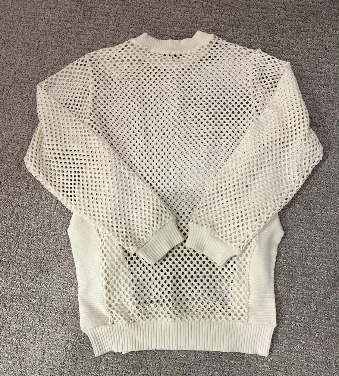 ZARA ASYMMETRICAL MESH SWEATER - Image 2