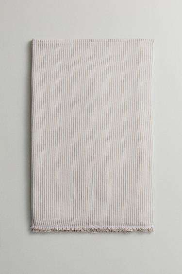 MULTI-PURPOSE THROW WITH LINES - Brown by Zara - Image 4