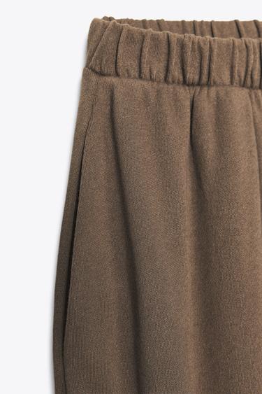 PLUSH BALLOON TROUSERS - Brown by Zara - Image 7